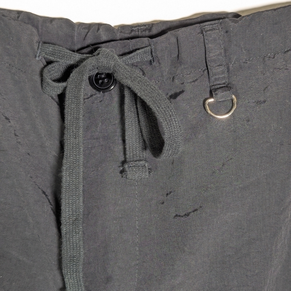 Casei Black Nylon Baggy Cargo Pants M - Picture 5 of 8